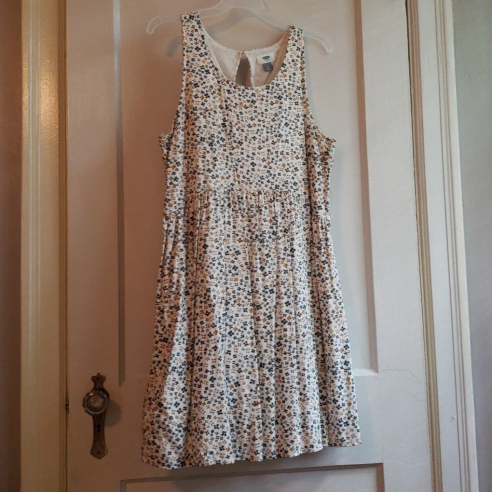 Floral print babydoll dress